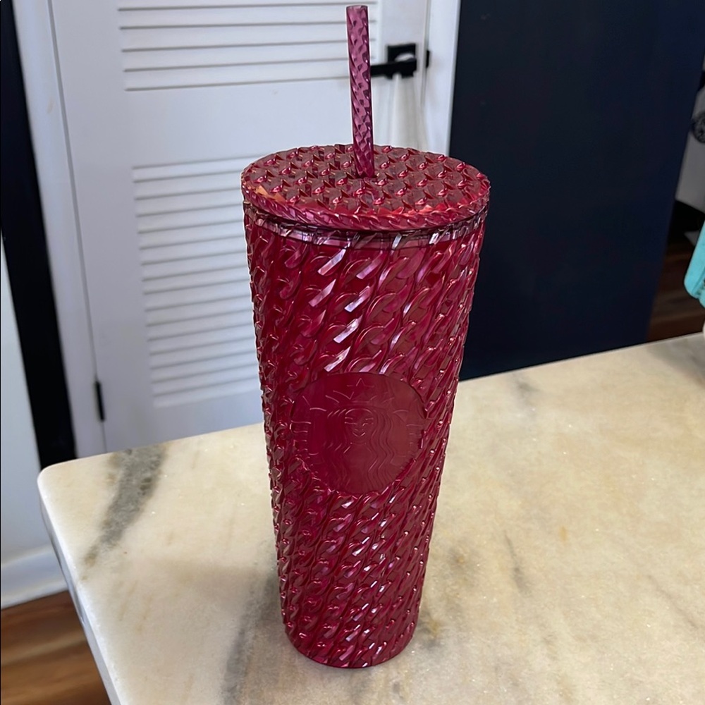 Starbucks Red Textured Tumbler